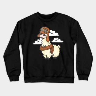 Alpaca Llama Farmer Farmer Funny Crewneck Sweatshirt